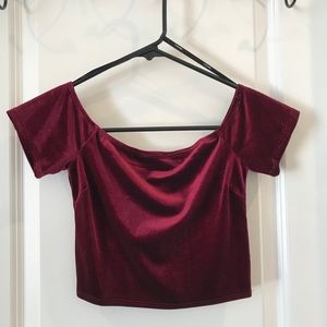 Off-shoulder Crop Top